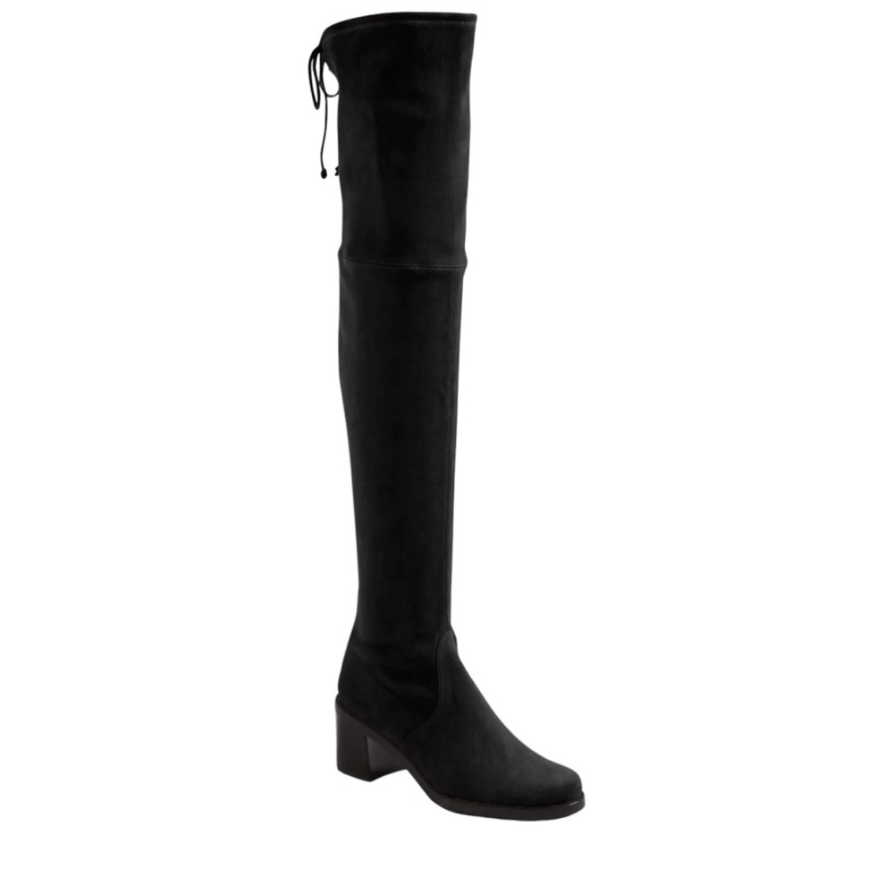 NWOT Stuart Weitzman Black Suede Over-the-Knee Boots Sz 7.5